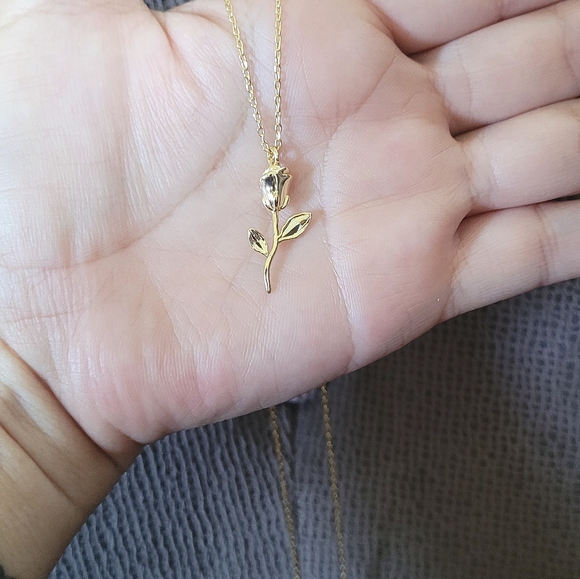 Lussoro Gold💛 Rose🌹 Pendant Necklace - NIB - Picture 9 of 15